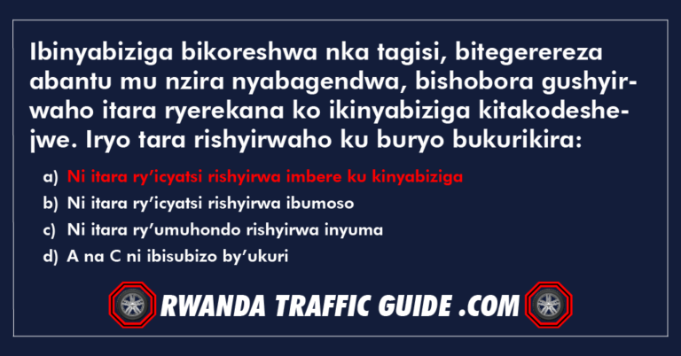 Read more about the article Ibinyabiziga bikoreshwa nka tagisi, bitegerereza abantu mu nzira nyabagendwa, bishobora gushyirwaho itara ryerekana ko ikinyabiziga kitakodeshejwe. Iryo tara rishyirwaho ku buryo bukurikira