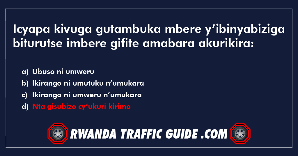 You are currently viewing Icyapa kivuga gutambuka mbere y’ibinyabiziga biturutse imbere gifite amabara akurikira