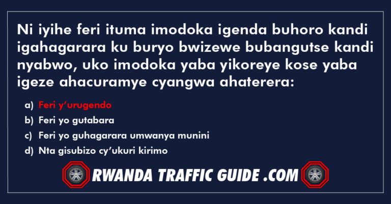 Read more about the article Ni iyihe feri ituma imodoka igenda buhoro kandi igahagarara ku buryo bwizewe bubangutse kandi nyabwo, uko imodoka yaba yikoreye kose yaba igeze ahacuramye cyangwa ahaterera