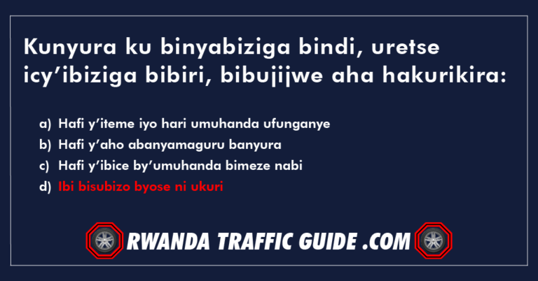 Read more about the article Kunyura ku binyabiziga bindi, uretse icy’ibiziga bibiri, bibujijwe aha hakurikira