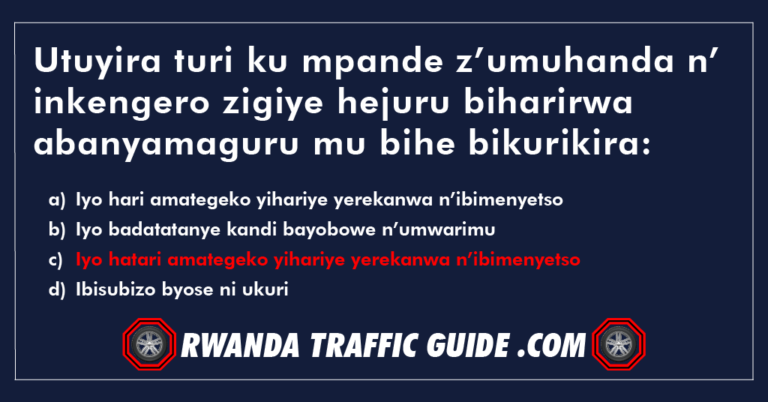 Read more about the article Utuyira turi ku mpande z’umuhanda n’ inkengero zigiye hejuru biharirwa abanyamaguru mu bihe bikurikira