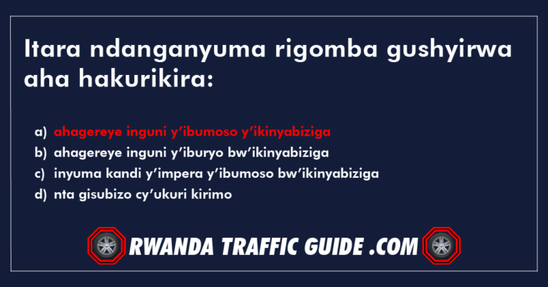 Read more about the article Itara ndanganyuma rigomba gushyirwa aha hakurikira