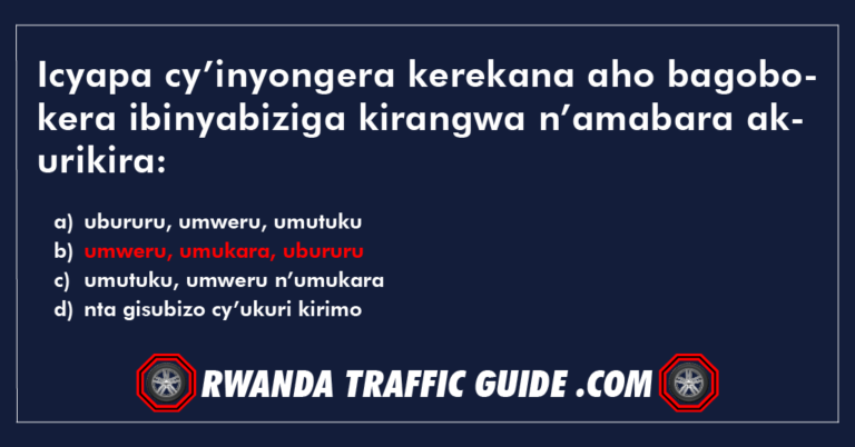 Read more about the article Icyapa cy’inyongera kerekana aho bagobokera ibinyabiziga kirangwa n’amabara akurikira