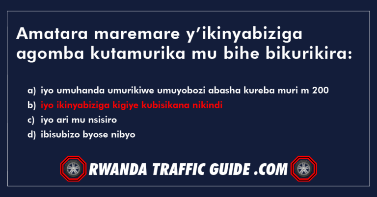 Read more about the article Amatara maremare y’ikinyabiziga agomba kutamurika mu bihe bikurikira