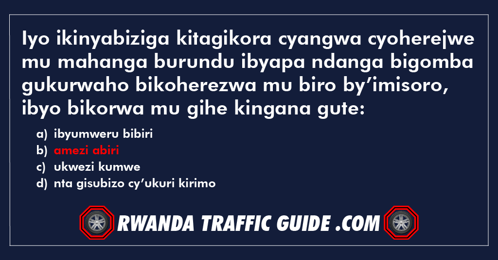 Iyo ikinyabiziga kitagikora cyangwa cyoherejwe mu mahanga burundu ibyapa ndanga bigomba gukurwaho bikoherezwa mu biro by’imisoro, ibyo bikorwa mu gihe kingana gute