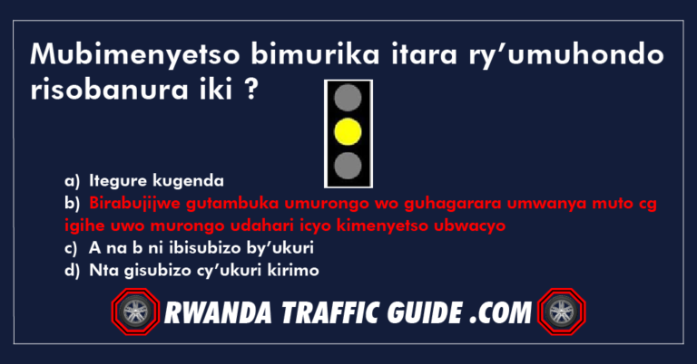 Read more about the article Mubimenyetso bimurika itara ry’umuhondo risobanura iki ?