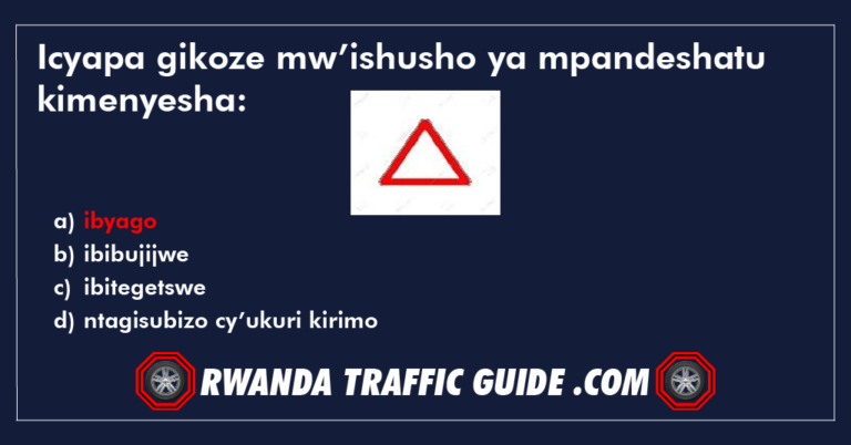 Read more about the article Icyapa gikoze mw’ishusho ya mpandeshatu kimenyesha