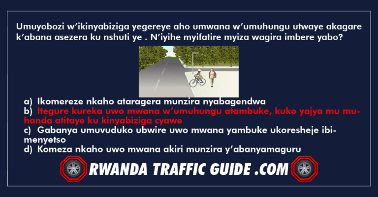 Read more about the article Umuyobozi w’ikinyabiziga yegereye aho umwana w’umuhungu utwaye akagare k’abana asezera ku nshuti ye . N’iyihe myifatire myiza wagira imbere yabo?