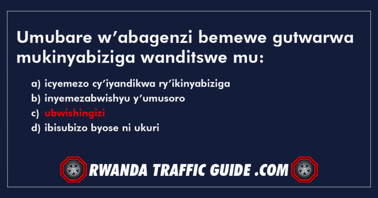 Read more about the article Umubare w’abagenzi bemewe gutwarwa mukinyabiziga wanditswe mu