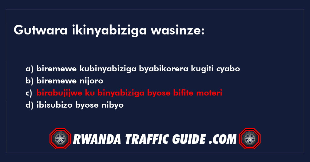 Gutwara ikinyabiziga wasinze