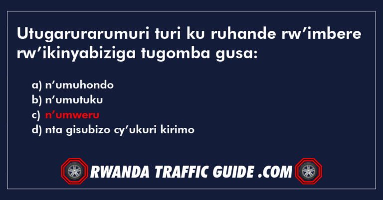 Read more about the article Utugarurarumuri turi ku ruhande rw’imbere rw’ikinyabiziga tugomba gusa