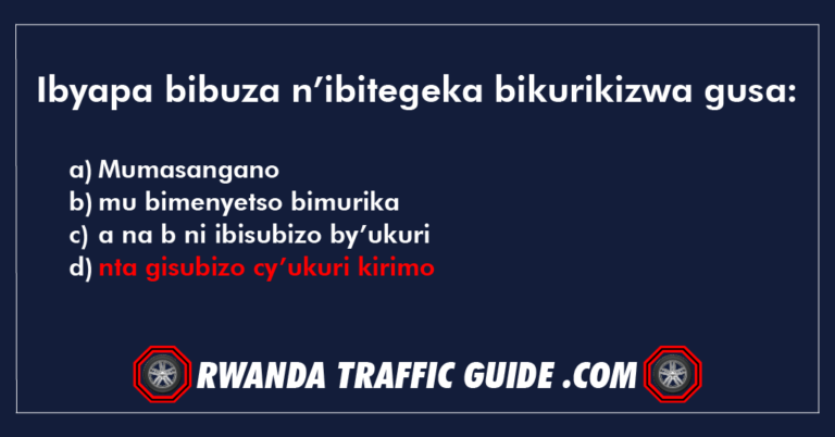 Read more about the article Ibyapa bibuza n’ibitegeka bikurikizwa gusa