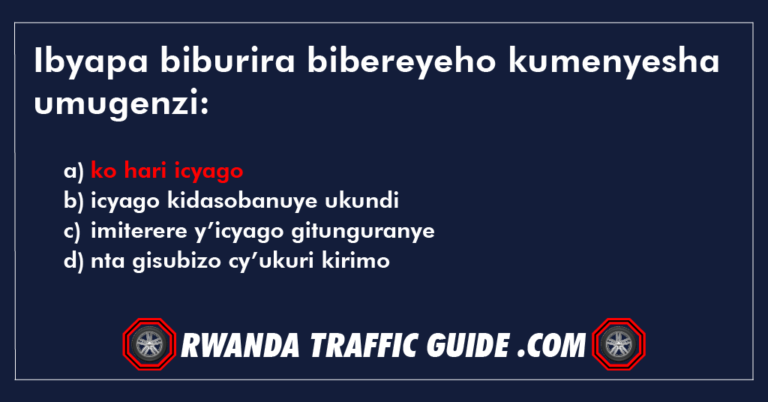 Read more about the article Ibyapa biburira bibereyeho kumenyesha umugenzi