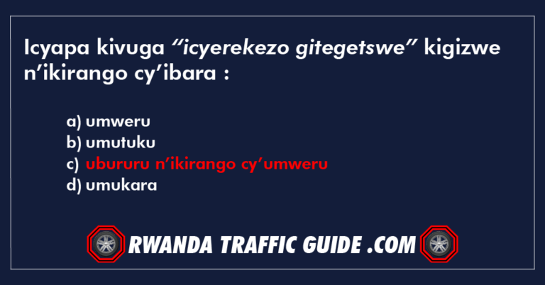 Read more about the article Icyapa kivuga “icyerekezo gitegetswe”kigizwe n’ikirango cy’ibara