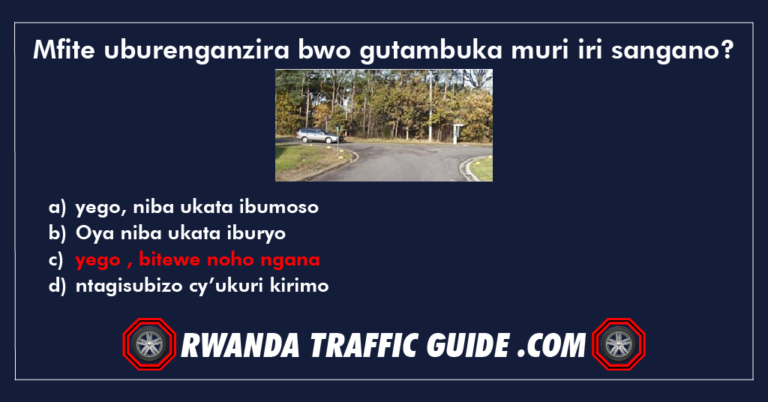 Read more about the article Mfite uburenganzira bwo gutambuka muri iri sangano ?